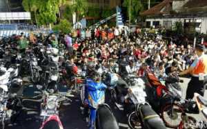 Razia Balap Liar di Kediri, 100 Sepeda Motor Terjaring
